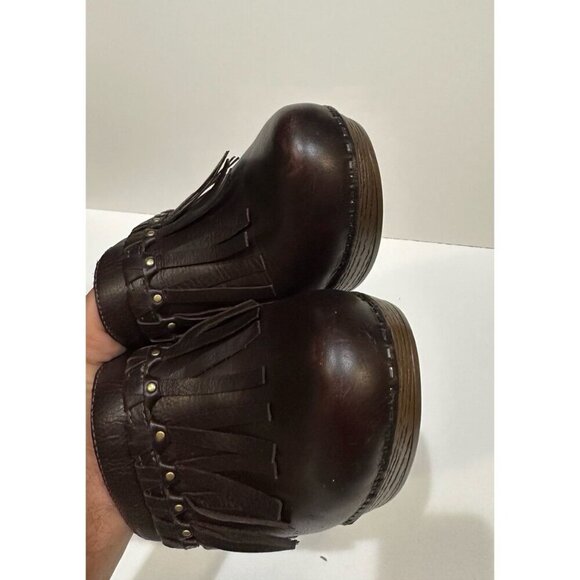 Dansko Deni Mule Clog Fringe Studded Women's Size 41 - Picture 4 of 11